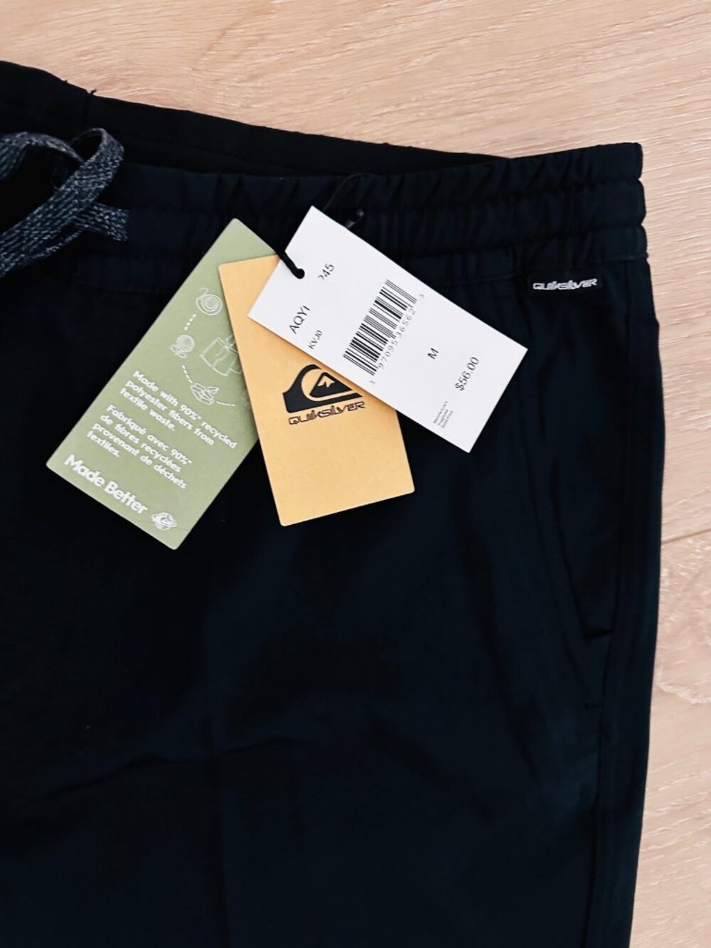 Quiksilver Black Amphibian Walkshorts Size M NWT